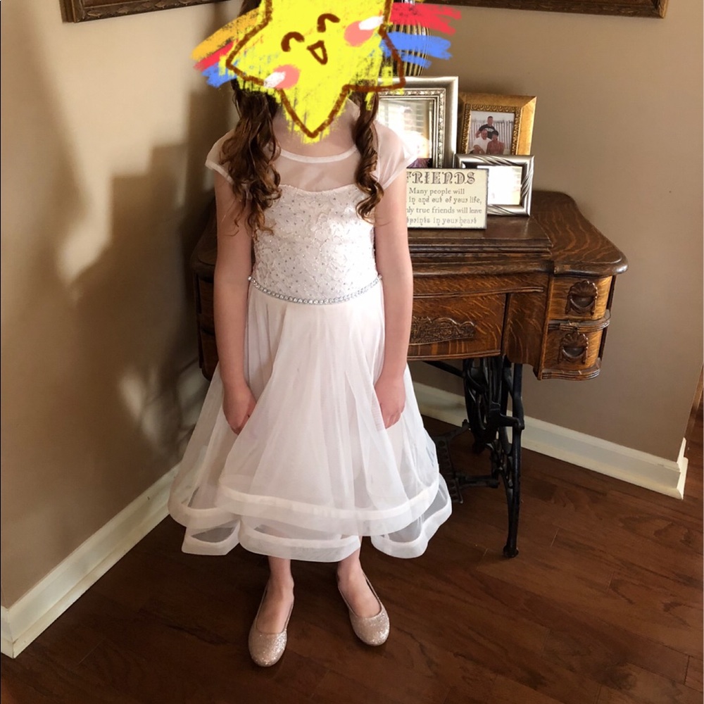 Girls white dress